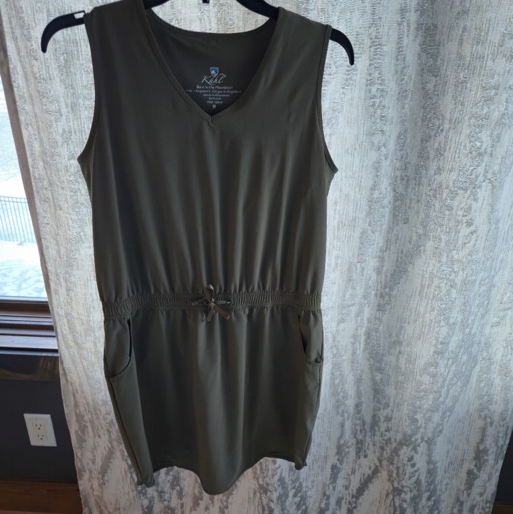 Kuhl M vantage dress Green Sleeveless UPF moisture wick Golf Travel Beach Spring - Picture 12 of 14